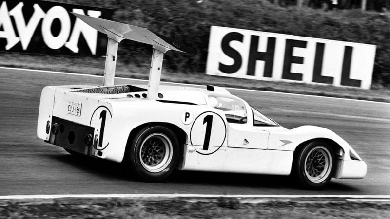 Chaparral 2F at Brands Hatch for the 1967 BOAC 500