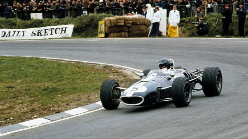 Dan Gurney in his Eagle Welake T1G at the 1967 Race of Champions