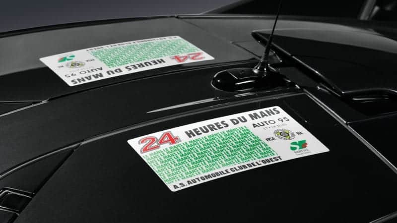 Scrutineering sticker for the limited edition McLaren Senna GTR LM Le Mans limited edition cars