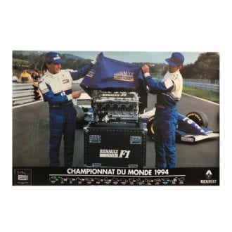 Product image for Championnat Du Monde 1994 | Williams | Poster | Signed by Ayrton Senna