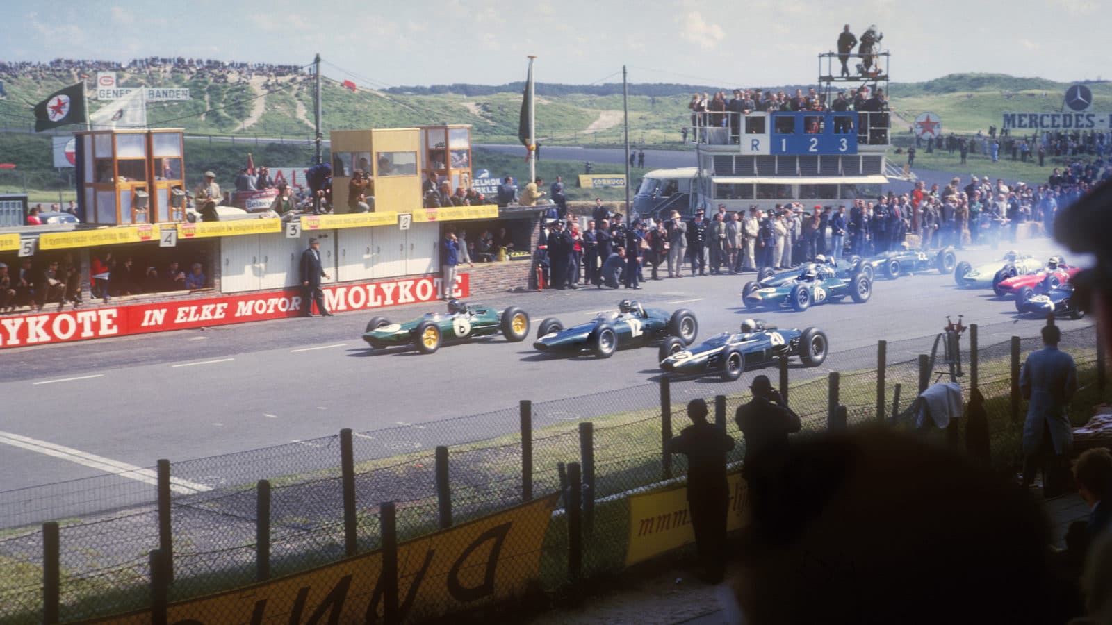Start of the 1963 Dutch Grand Prix at Zandvoort