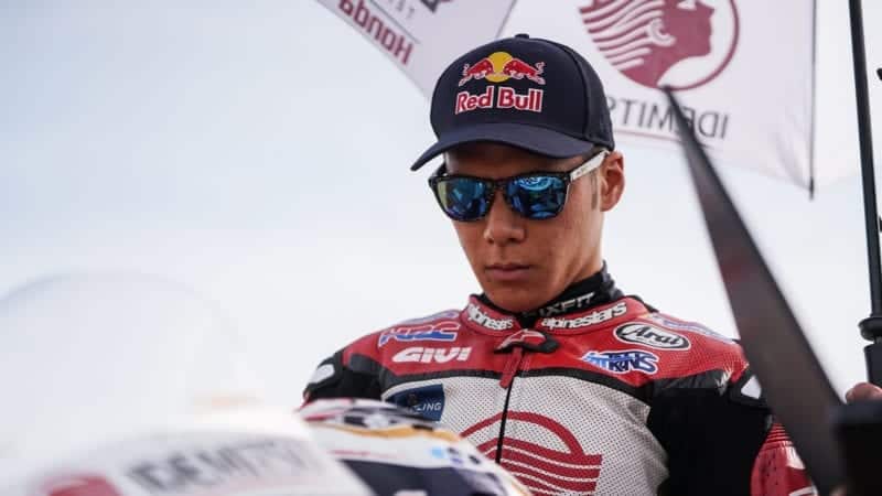 Takaaki Nakagami at Aragon for the 2020 MotoGP Teruel Grand Prix