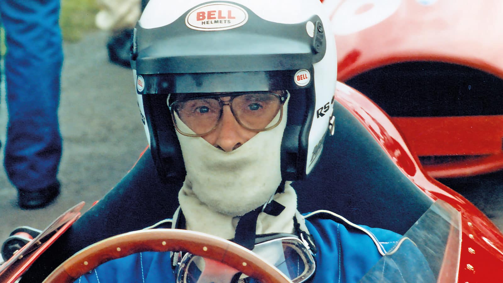 Tony Merrick in his Dino Ferrari