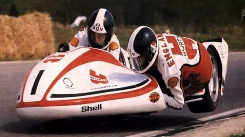 1977 world side car champion George O’Dell
