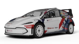 Electric face of the 2021 RX2e World Rallycross support series