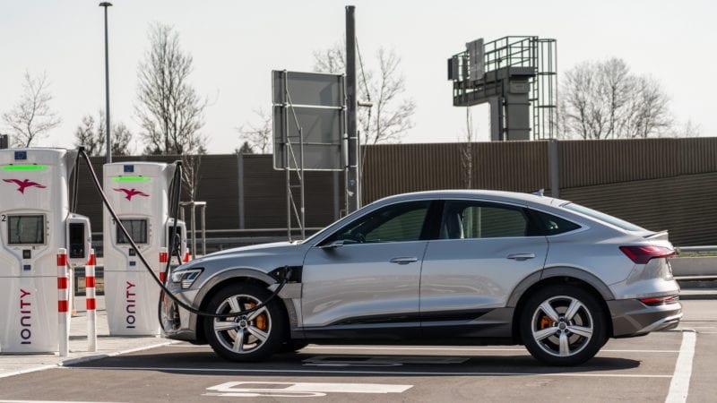 Audi etron GT charging