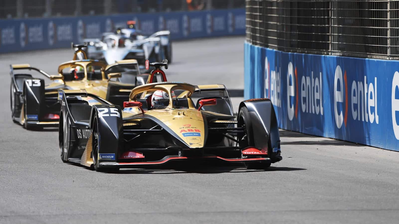 DS Techeetah cars in the 2020 Formula E season