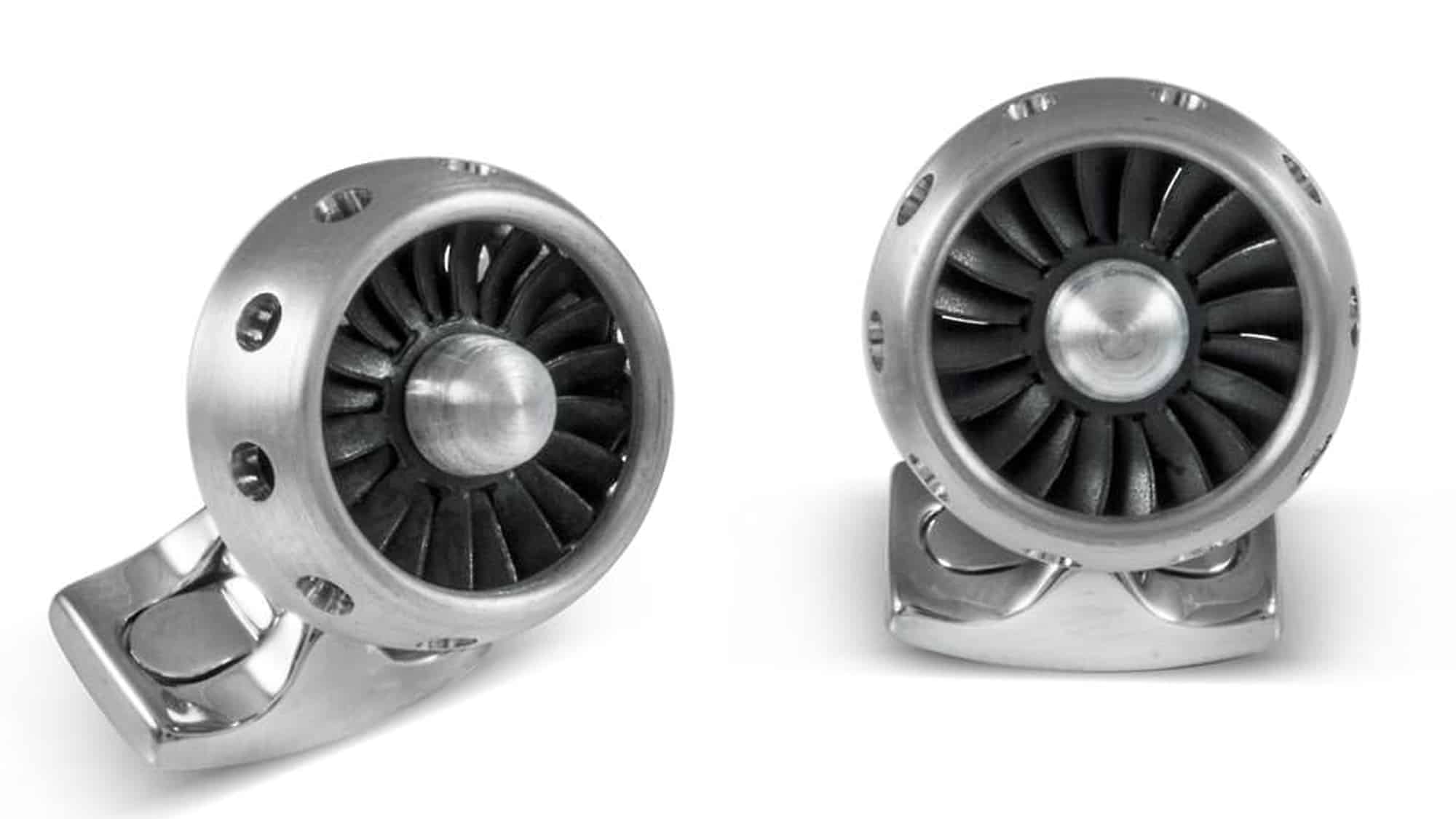 Jet engine cufflinks