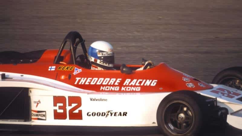 Keke Rosberg in the Theodore RAcing car at the 1978 Spanish Grand Prix at Jarama