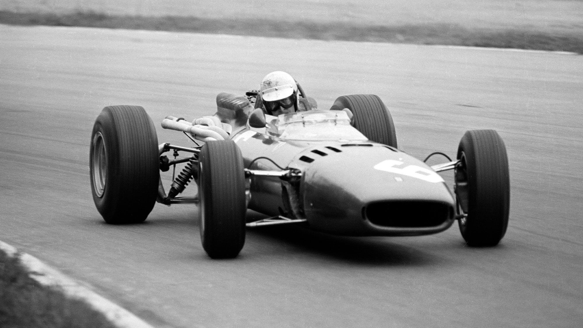 Ludovico Scarfiotti on his way to winning the 1966 Italian Grand Prix at Monza