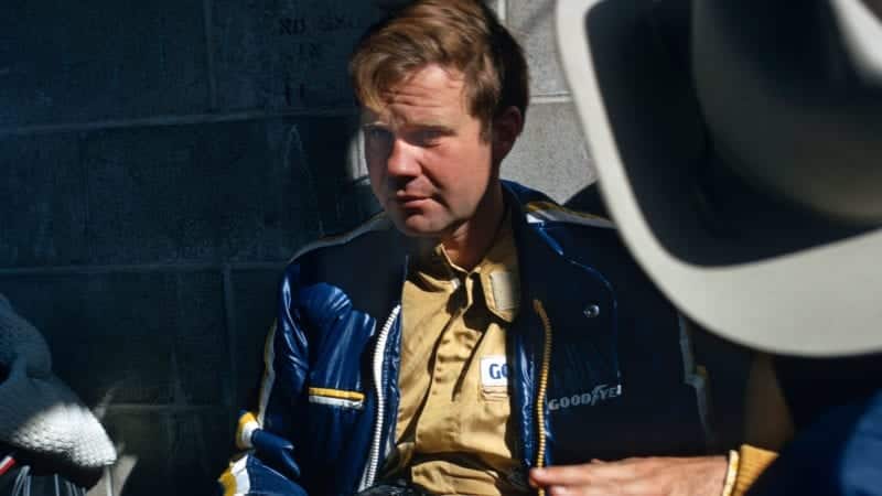 Mark Donohue (Penske McLaren-Ford) in the pits before the 1971 Canadian Grand Prix in Mosport Park. Photo: Grand Prix Photo