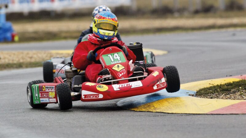 Romain Grosjean karting