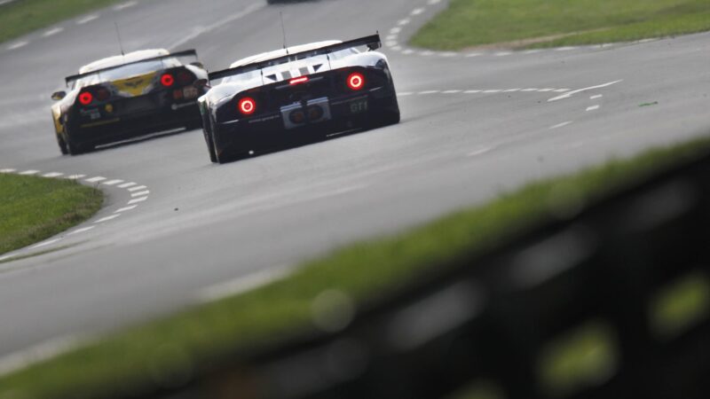 Romain Grosjean's Ford GT1 in the 2010 Le Mans 24 Hours