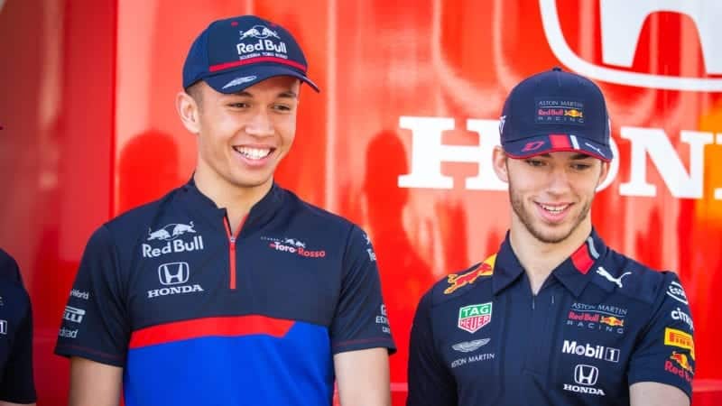 Alex Albon and Pierre Gasly