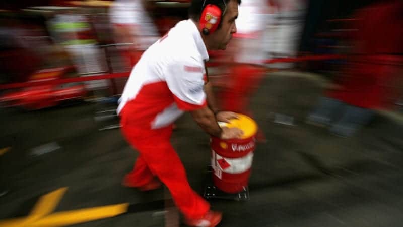 Ferrari F1 fuel barrel