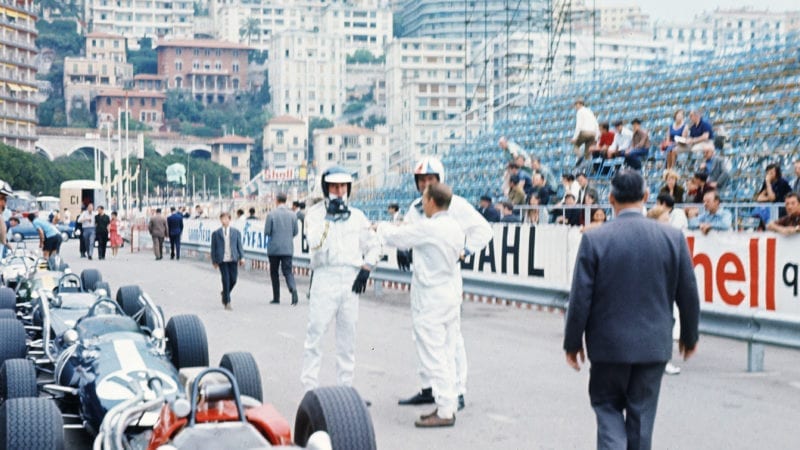 Filming for Grand Prix in Monaco in 1966