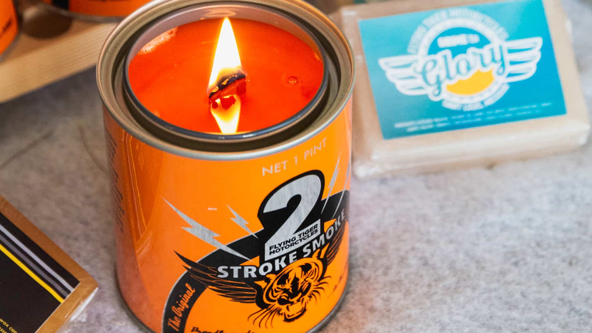 Flying Tiger candle