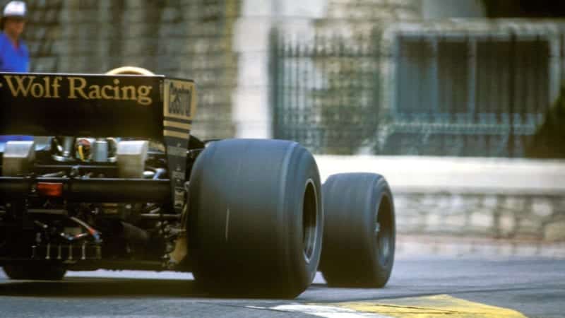 Jody Scheckter's 1977 Wolf Ford at the Monaco Grand Prix