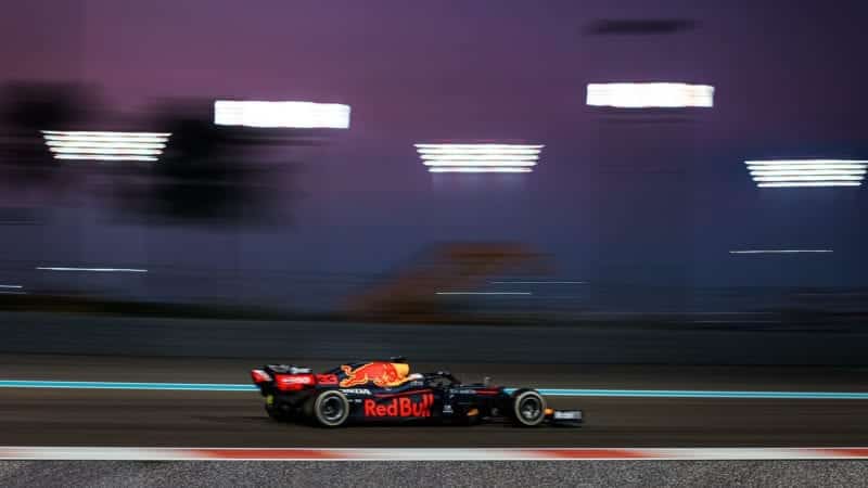 Max Verstappen during the 2020 Abu Dhabi Grand prix