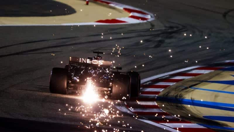 Mercedes W11 at the 2020 Abu Dhabi Grand Prix