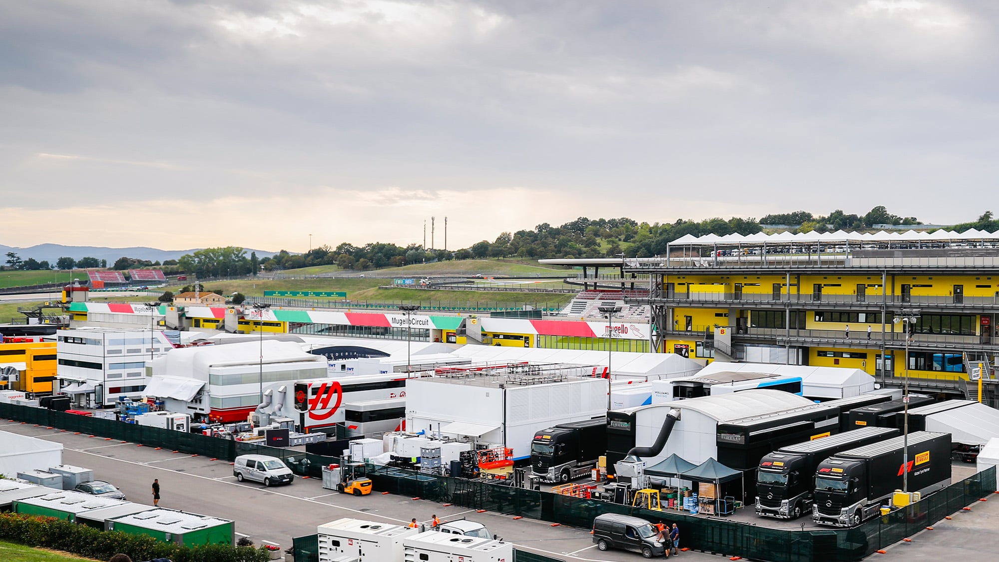 Mugello F1 paddock 2020