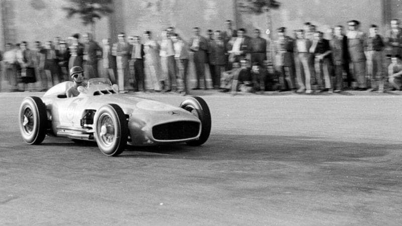 Hans Herrmann 1954 Spanish GP Pedralbes Mercedes