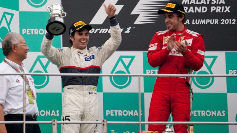 Sergio Perez Sauber Malaysian GP 2012