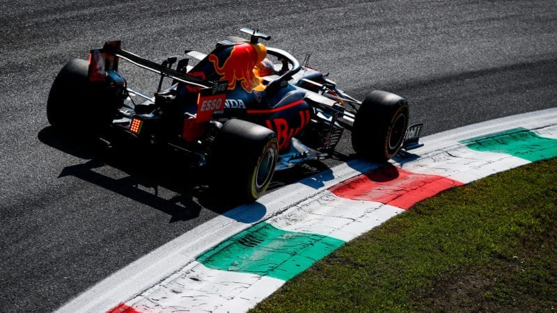 Red Bull of Alex Albon at the 2020 Italian Grand Prix