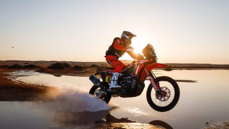 47 Benavides Kevin (arg), Honda, Monster Energy Honda Team 2021, Motul, Moto, Bike, action during the 9th stage of the Dakar 2021 between Neom and Neom, in Saudi Arabia on January 12, 2021