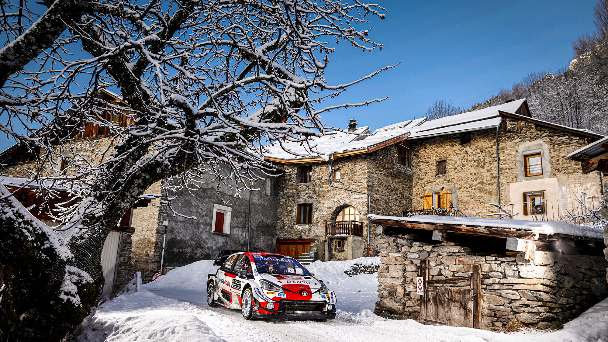 Kalle Rovanpera in the 2021 Monte Carlo rally