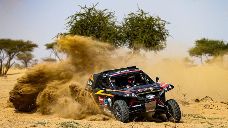# 380 Meeke Kris (gbr), Rosegaar Wouter (nld), PH Sport, PH Sport, Light Weight Vehicles Protoype - T3, action during the shakedown of the Dakar 2021 in Jeddah, Saudi Arabia on December 31, 2021