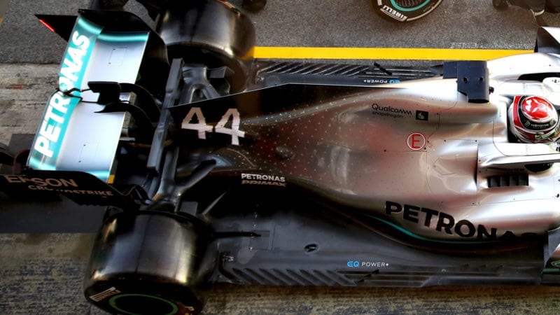 Mercedes 2019 pitstop rear