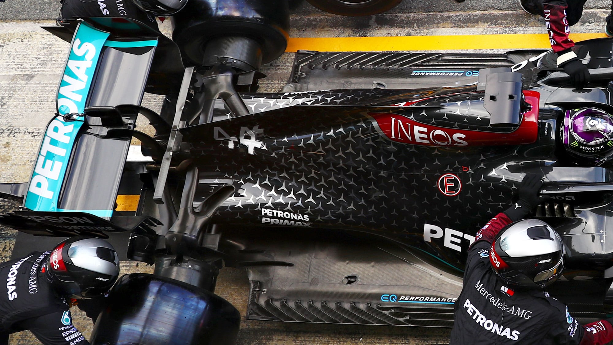 Mercedes 2020 pitstop rear