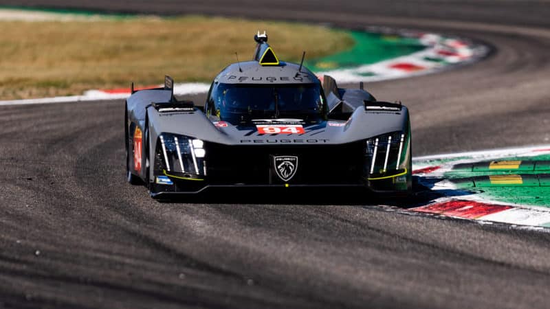 94 DUVAL Loic (fra),MENEZES Gustavo (bra),ROSSITER James (gbr), Peugeot TotalEnergies Hybrid 9X8 Hypercar, action during the 6 Hours of Monza 2022, 4th round of the 2022 FIA World Endurance Championship on the Autodromo Nazionale di Monza from July 8 to 10, 2022 in Monza, Italy - Photo Joao Filipe / DPPI