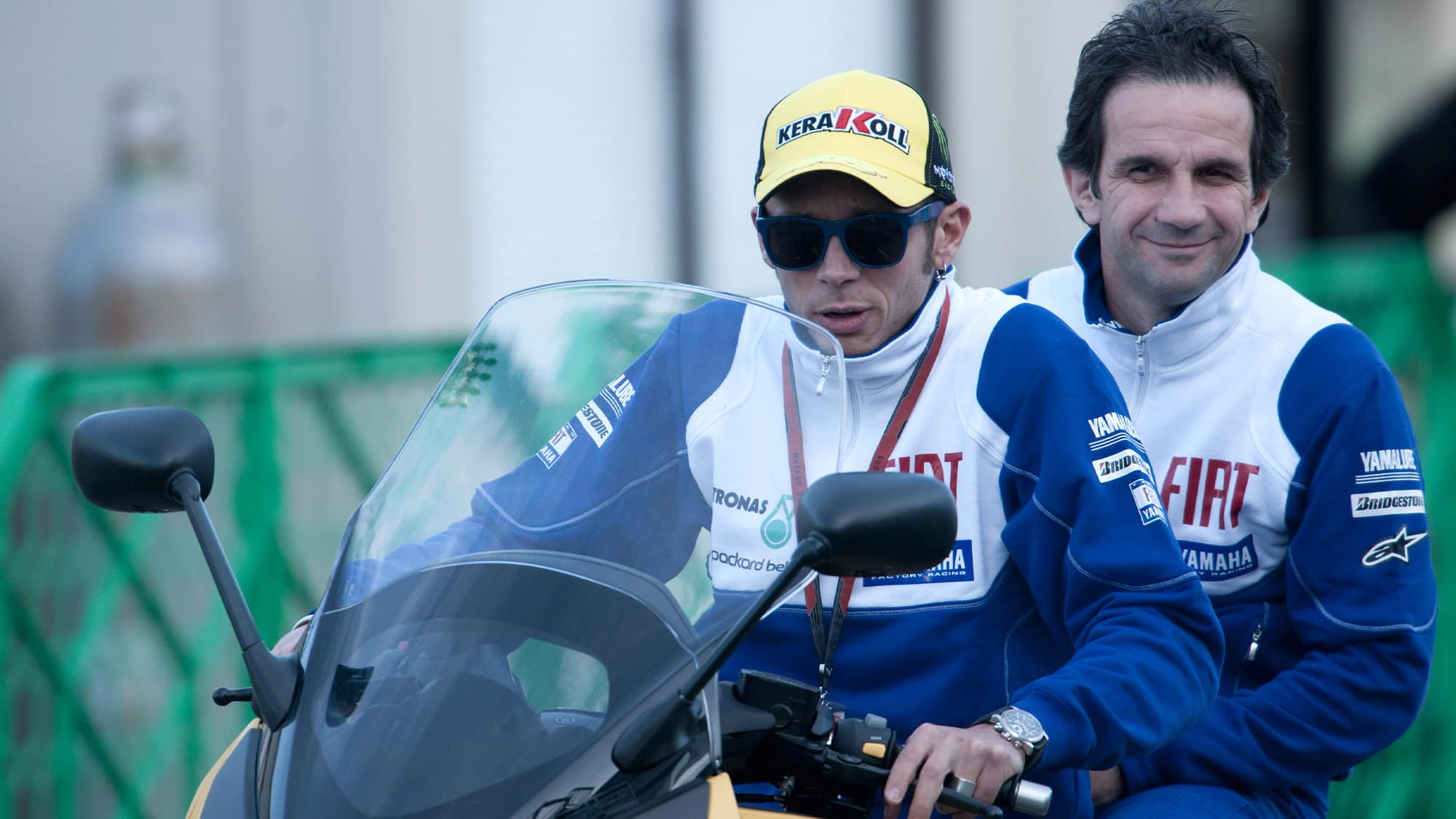 Valentino Rossi with Davide Brivio in 2009