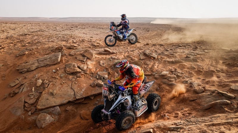 163 Copetti Pablo (usa), Yamaha, MX Devesa By Berta, Motul, Quad, action during the 8th stage of the Dakar 2021 between Sakaka and Neom, in Saudi Arabia on January 11, 2021
