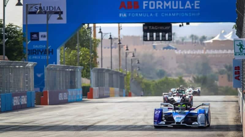 2019 Formula E race in Saudi Arabia main straight