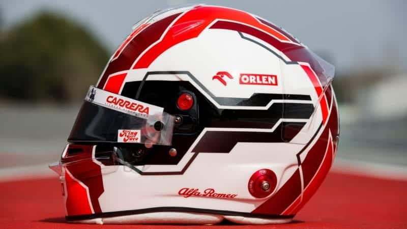 Antonio Giovinazzi 2021 F1 helmet