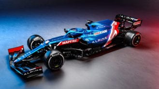 Alpine reveals 2021 F1 car and switch to blue