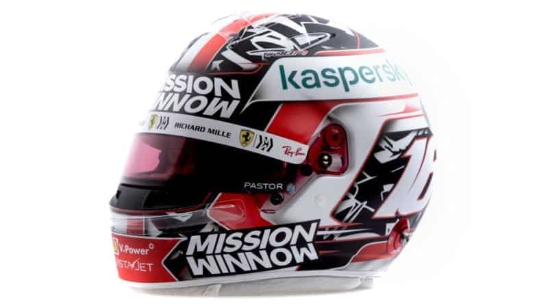 Charles Leclerc 2021 F1 helmet