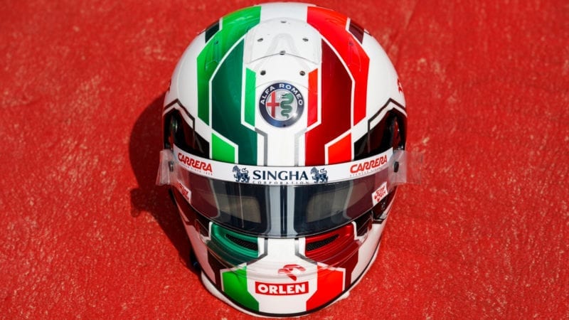 Antonio Giovinazzi 2021 F1 helmet