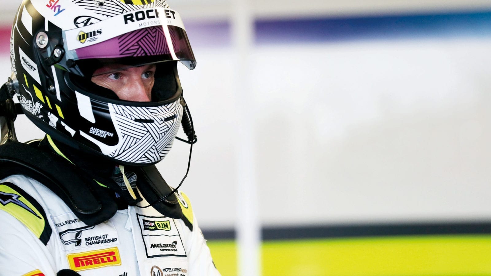 Jenson Button in Rocket RJN racesuit