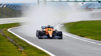 McLaren’s 2021 F1 car on track for first time at Silverstone