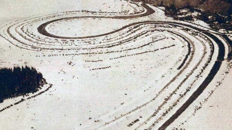 Lake Ramen circuit for the 1932 Swedish Winter Grand prix