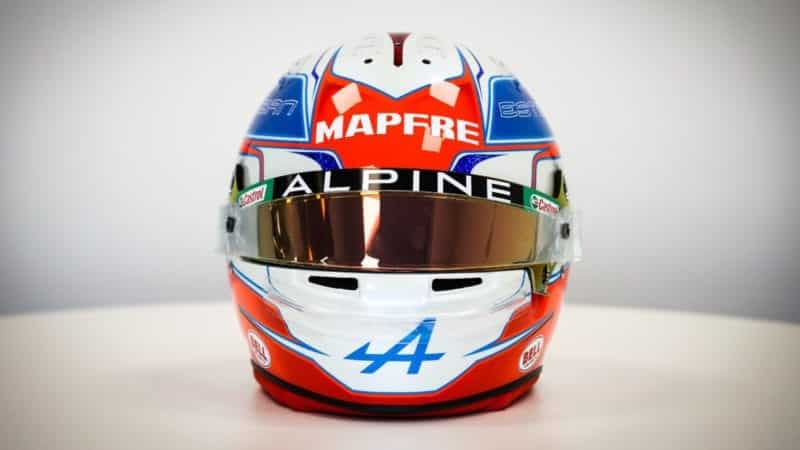 Esteban Ocon 2021 F1 Helmet