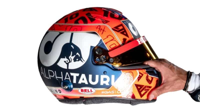 Pierre Gasly 2021 AlphaTauri helmet
