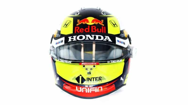 Sergio Perez 2021 helmet