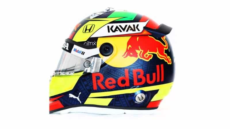 Sergio Perez 2021 helmet