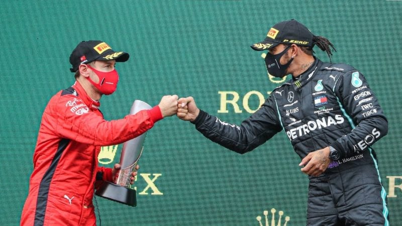 Lewis Hamilton, Sebastian Vettel 2020 Turkish GP