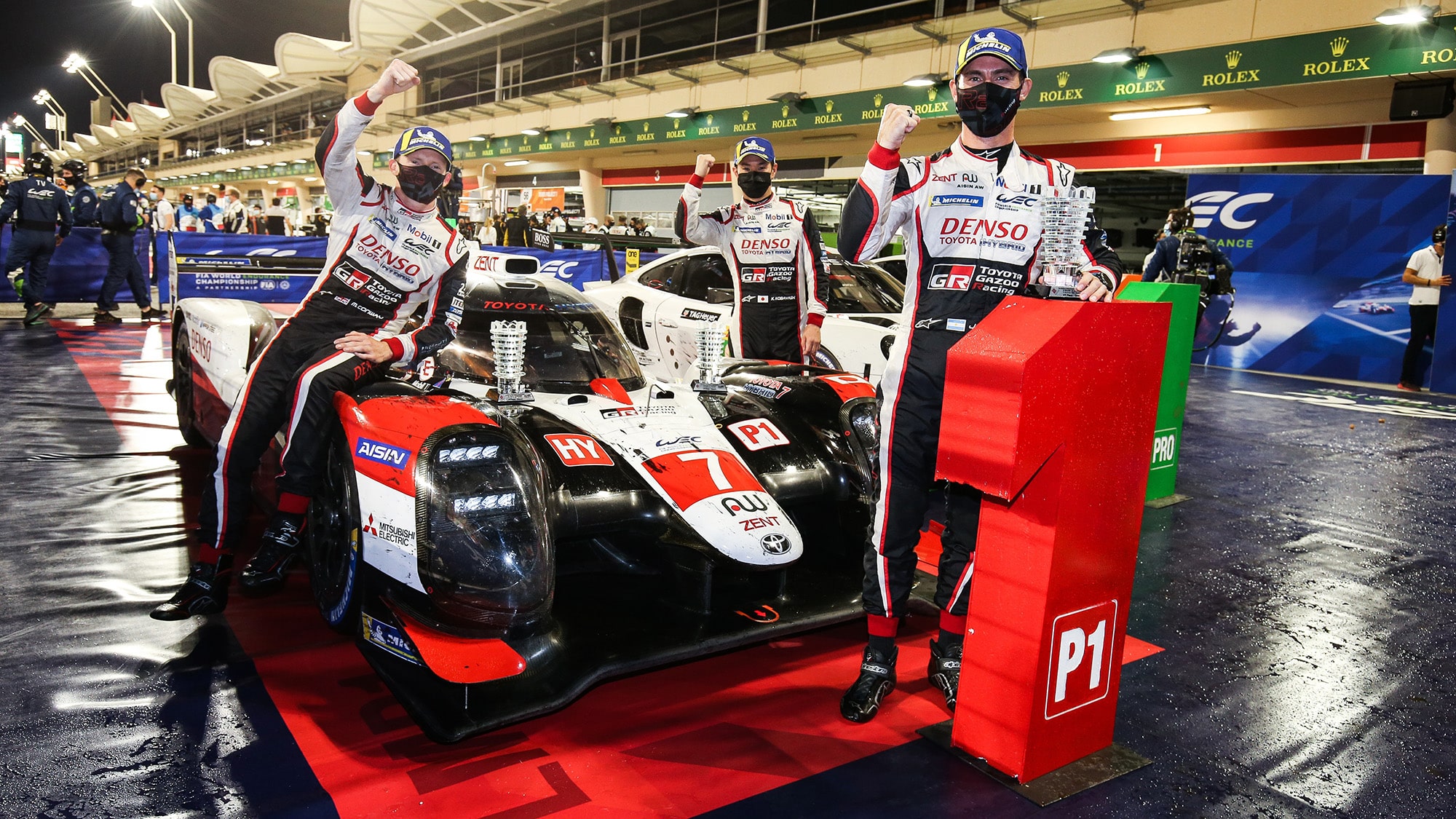 Toyota team celebrates WEC victory